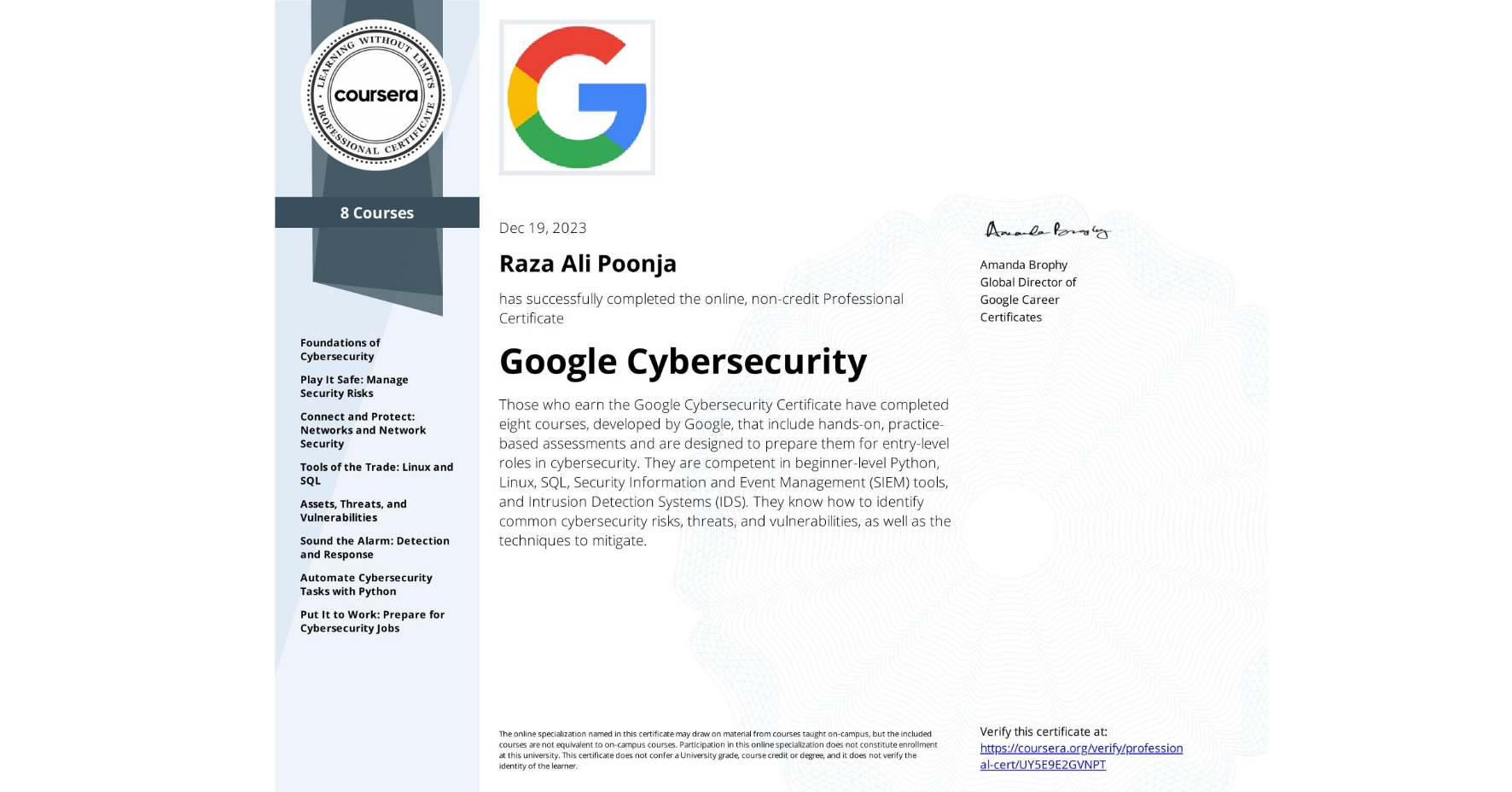 Google Cybersecurity